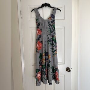 Patrons of Peace Gray Floral Dress